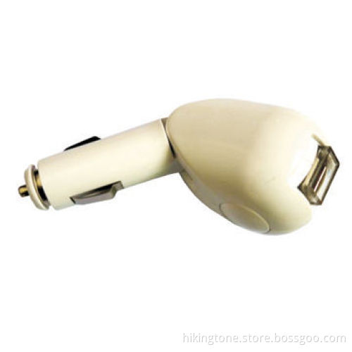 5V 1A Folding LED charging indication car charger with ABS material